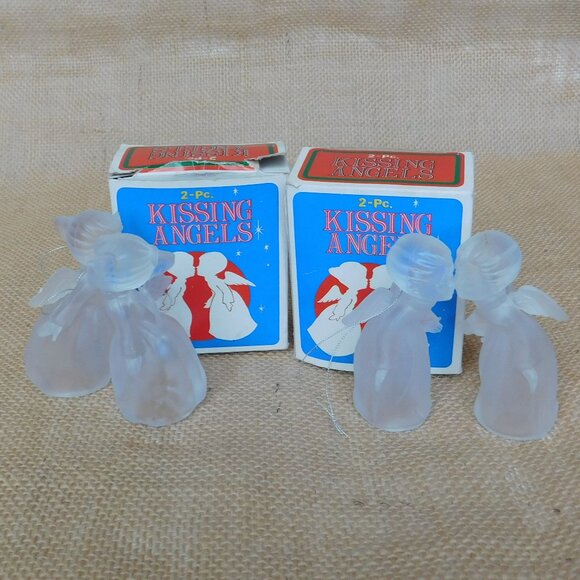 Mixed Lot Christmas Ornaments Gold Clear White Angels Nativity Set Bulbs Trees - Picture 4 of 6